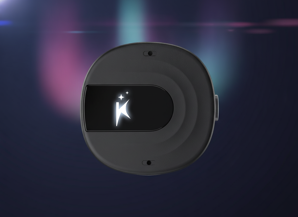 Display OLED con logo BlueSky